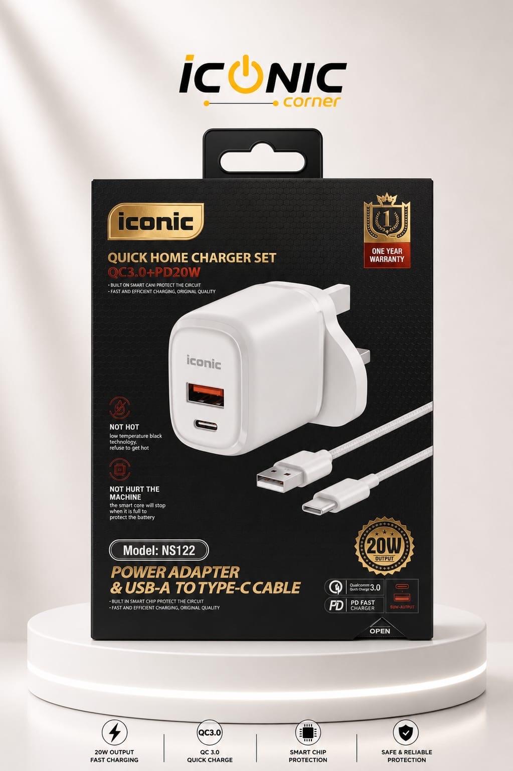 Power adapter & cable iconic ns122