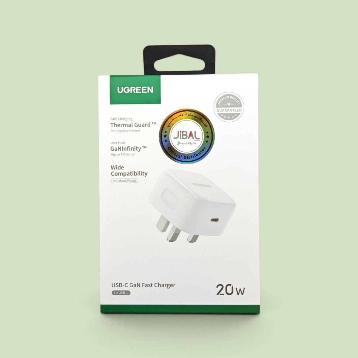 UGREEN 20W USB-C GaN Fast Charger UK Plug
